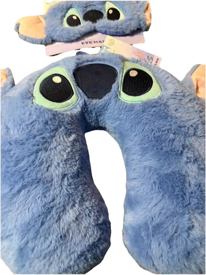 Disney’s Lilo and Stitch Travel Pillow And Eye Mask Primark Exclusive New - Image 4 of 4