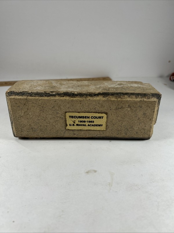 1908-1983 US Naval Academy Tecumseh Court Original Brick
