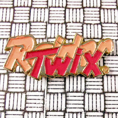 Vintage Raider - Twix Chocolate Enamel Pin Badge 30mm x 13mm
