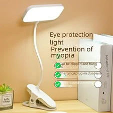 LED Desk Lamp Adjustable Neck Lamp with Clamp Eye-Caring Reading Desk Light 
