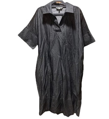 Ming Wang Xl Tunic Dress Cotton dark denim look