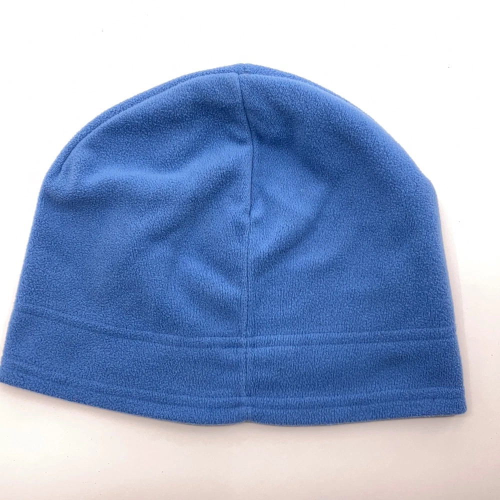 Made USA Light Blue Fleece Thin Winter Beanie Cap