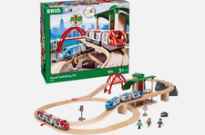 BRIO World 33512 Travel Switching Set 42-Piece Wooden Train Toy Set for Kids 3 