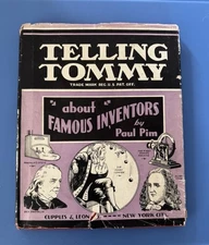 Telling Tommy About Famous Inventors By Paul Pim.  VTG Children's Hardcover Book