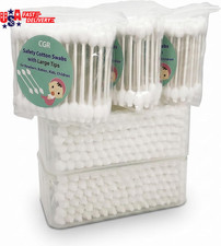 400Pcs Baby Safety Cotton Swabs with Large Tips for Newborn, Babies, Kids, Chil