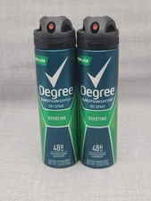 Degree Men Antiperspirant Deodorant Dry Spray Overtime 48hr MotionSense - 2 pack