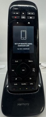 Harmony Touch Remote Control Wireless Infrared w/ Charging Dock & Power Adapter