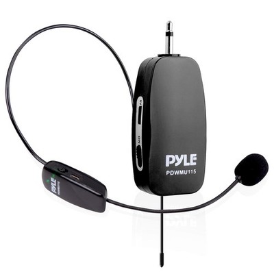 Pyle Wireless Microphone System UHF Headset Mic PDWMU115 Oil Rubbed Bronze