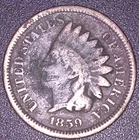 1859-P Indian Head Cent — photo from another recent sale