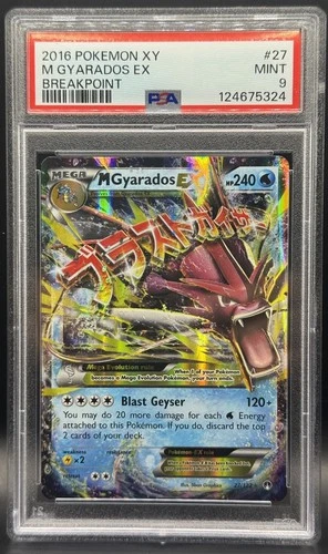 Pokemon TCG PSA 9 Breakpoint Mega Gyarados EX 2016 Breakpoint Holo 27/122