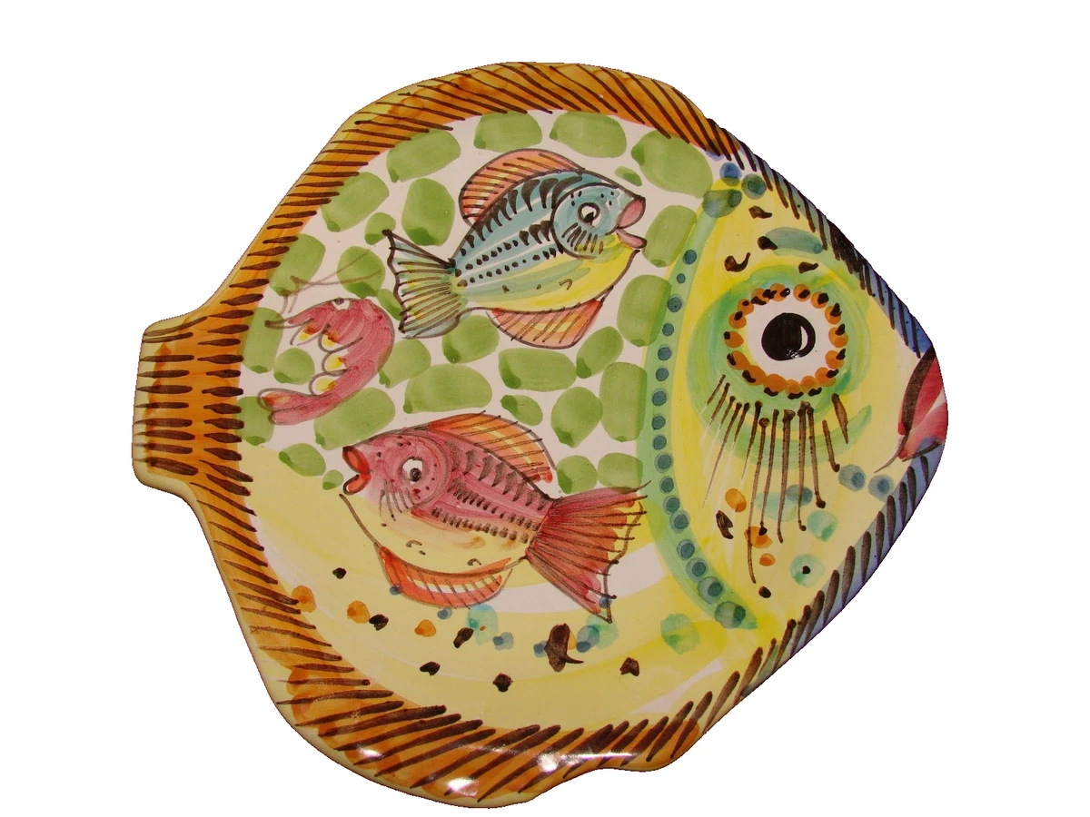 Vietri Fish Plate for sale | eBay