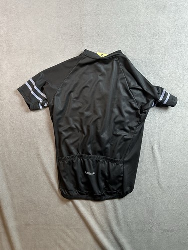 NWT De Marchi Cycling Jersey Medium Mens Black Full Zip - Picture 2 of 5