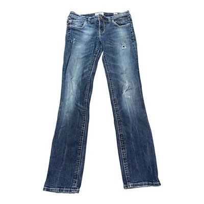 MEK DNM Ulan-Bator Straight Leg Medium Wash Jeans Size 31 x 34 Distressed