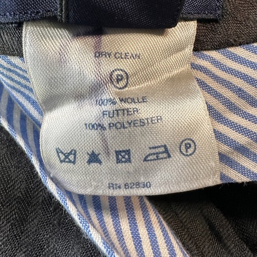 Lands' End Men's 37R Grey Traditional Fit Pleated Front 100% Wolle Dress Pants - Picture 5 of 9