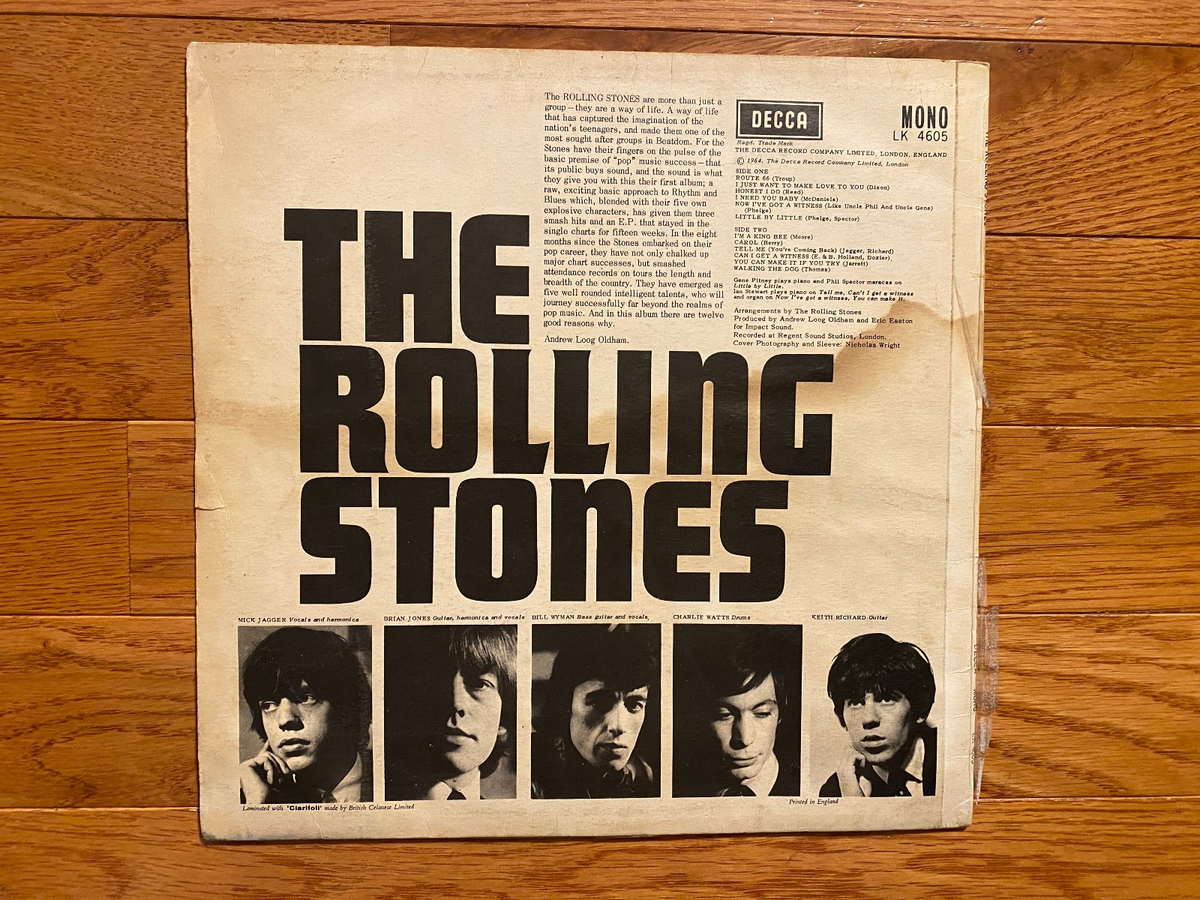The Rolling Stones - Self Titled LP Decca LK 4605 1964 UK Pressing