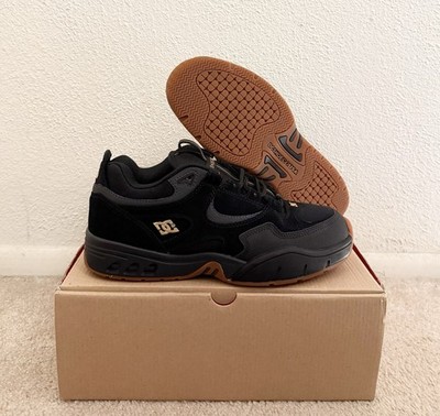 DC Shoes Josh Kalis OG Skateboard Shoes Size 9 Black/Gold/Gum Unreleased Sample