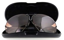 Vintage PORSCHE DESIGN by CARRERA 5621 96 Black Aviator Sunglasses Austria Case