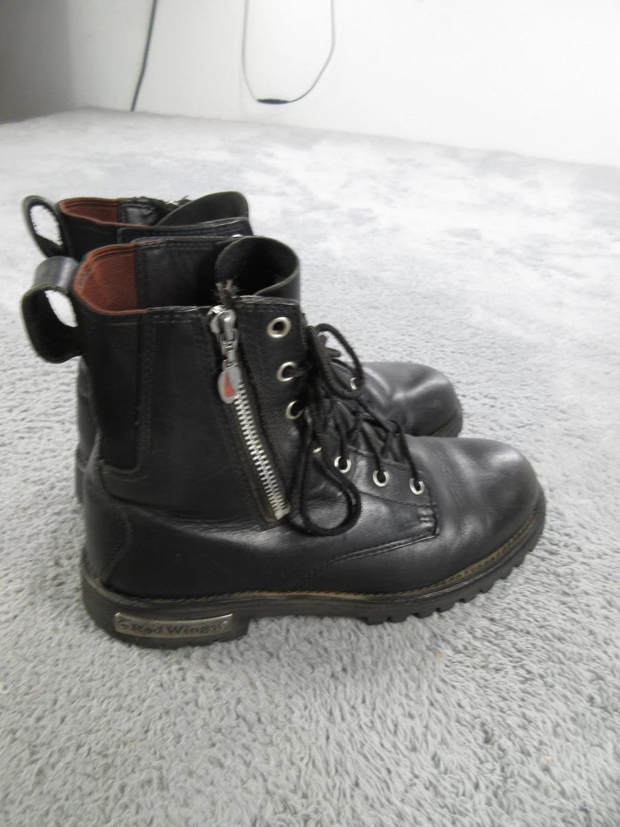 Red Wing Shoes Lace Up Black Boots for Men for Sale | Shop New