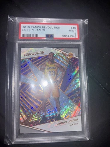 2018 Panini Revolution LeBron James Holo SP #40 PSA 9 1st Lakers Card