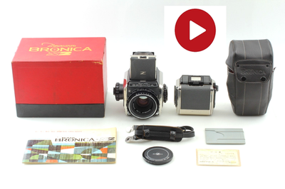 🎦[TOP MINT in BOX] Final Late Zenza Bronica S2 Film Camera 75mm