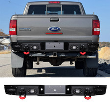 Vijay For 1998-2011 Ford Ranger New Steel Rear Bumper With Led Lightd-ring Vijay For 1998-2011 Ford Ranger New Steel Rear Bumper With Led Lightd-ring