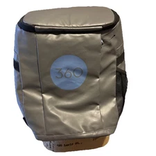 Otterbox 360 Logo Gray Insulated Backpack Cooler Bottle Opener Holds 18-24 Cans