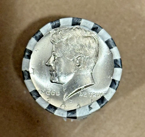 2024-D Kennedy Half Dollar OBW Roll (Davis Bancorp) – 20 BU Coins Unopened
