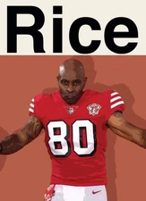 Jerry Rice Artist Signed Football Art Card 2/10