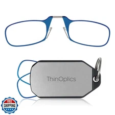Always With You by ThinOptics Keychain Reading Glasses - Slim, Folding Armles