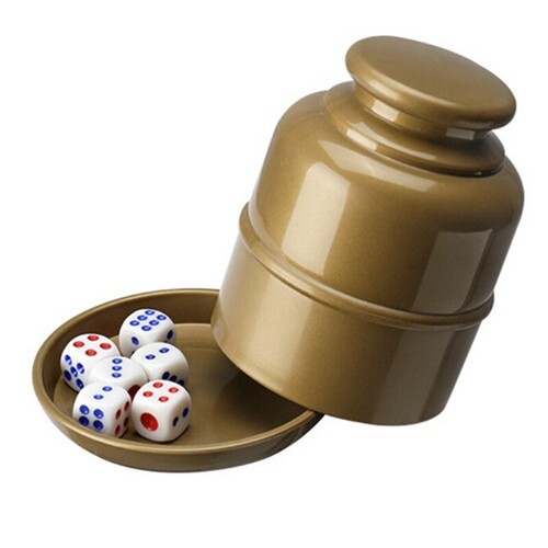 Bar Party Dice Cup Drinking Board Game Gambling Dice Box With 5 D6 Dice vhBDR2 - Bild 11 von 15