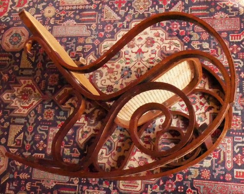 schaukelstuhl (ähnlich wie Thonet) - Bild 2 von 4