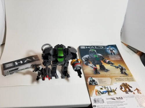 MEGABLOKS HALO HEAVY ASSAULT CYCLOPS WITH FIGURE and WEAPON