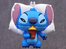 Stitch NEW *  Sippy Cup Clip * Blind Bag Series 7 Key Chain Monogram