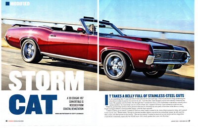 1969 MERCURY COUGAR XR-7 MODIFIED 408/520-HP ~ NICE 7-PAGE ARTICLE