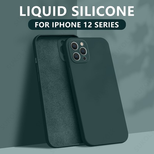 For iPhone 16 15 14 Pro Max 13 12 11 8 7 XS iquid Silicone Soft Phone Case Cover - Picture 9 of 24