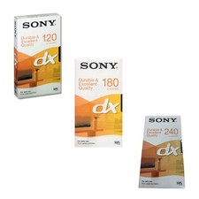 VIDEOCASSETTA VHS120 180 240 MINUTI SONY VERGINI PER REGISTRARE