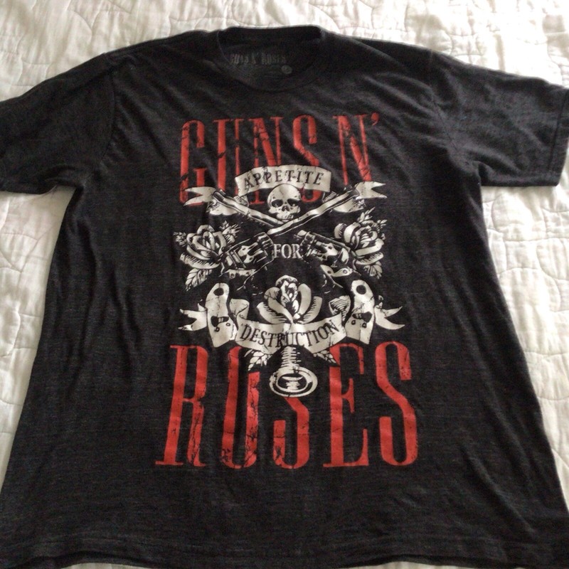 Guns N' Roses Appetite for Destruction Men's Graphic T-shirt Retro Rock Large