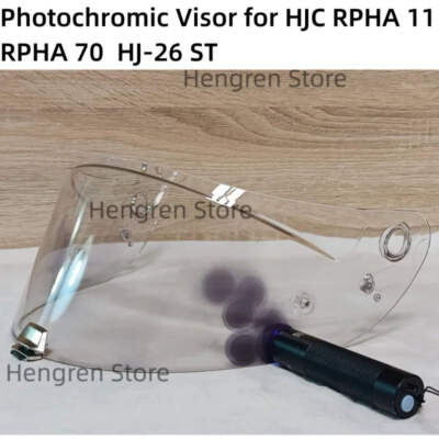 Photochromic Visor for HJC RPHA 11 RPHA 70 HJ-26 ST Full Face Helmet Lens Shield