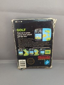 * Golf - Round Seal No Rev 5 Screw (Nintendo NES) Complete CIB No Styrofoam