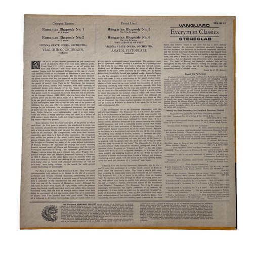 Enesco Liszt Vladimir Golschmann Fistoulari Wiener Staatsoper LP Klassik - Bild 3 von 6