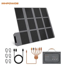 120W Portable Foldable Solar Battery Charger for Ecoflow Anker Power Station