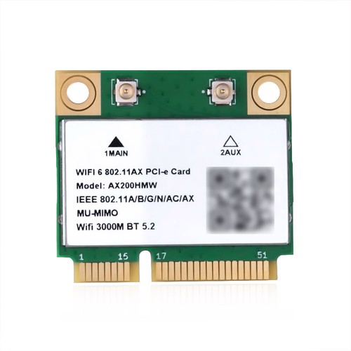 AX200HMW AX200 WIFI6 Module MINI PCIE 802.11ax 160Mhz Network Card WIFI Card - 第 1/14 張圖片