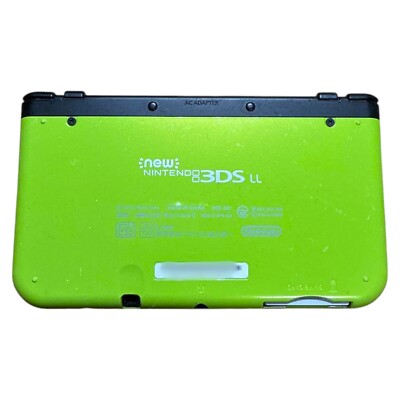 NINTENDO New 3DS LL XL Lime Green Black Console Only NTSC-J Tested