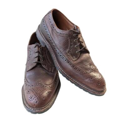 Brooks Brothers Men\'s 10 D Brown Leather Cap Toe Brogue Oxford Dress Shoes EUC Brooks Brothers 346 Brown Wingtip Oxford Shoes EUC - Size  main image 4