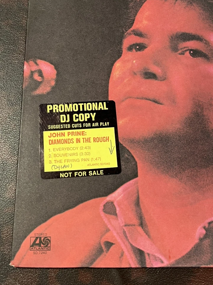 John Prine Diamonds In The Rough Vinyl LP Atlantic Records SD-7240 1972 Dj Promo - Image 2 of 4