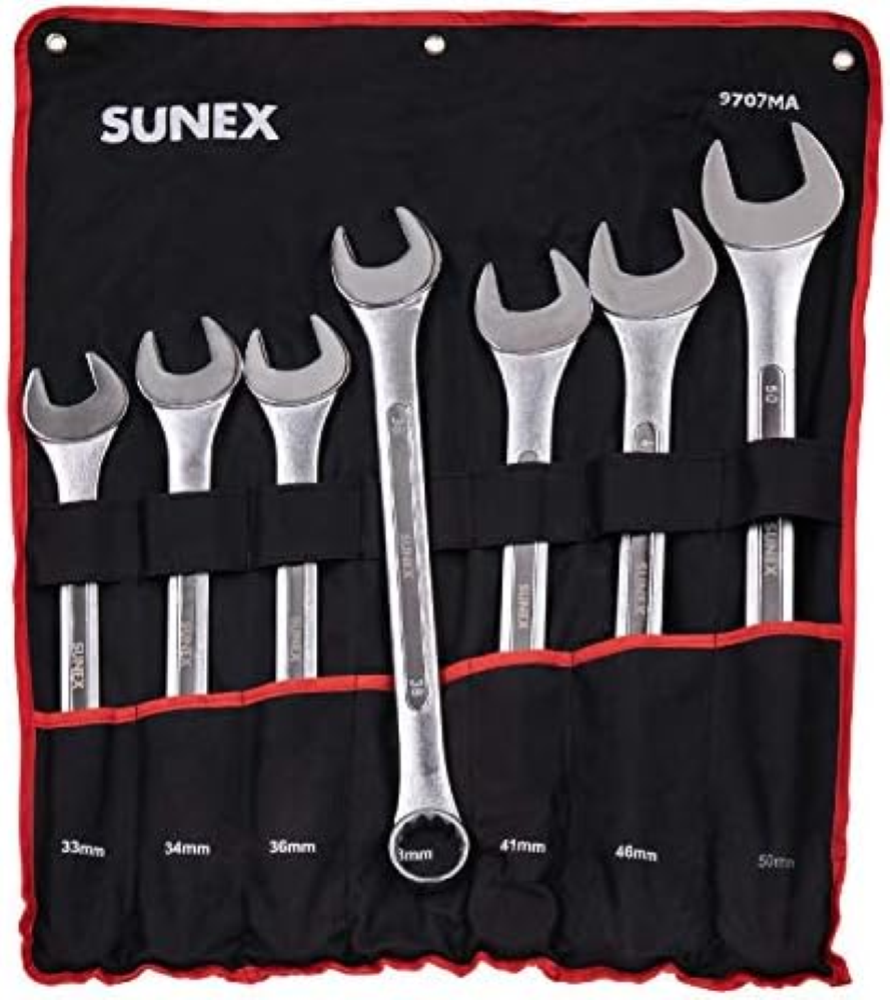 Sunex 9707 Jumbo Fractional combination wrench set, 9707