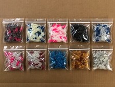 2" Solid Body Flared Skirt Crappie Tube (10) 15 packs Fishing Lures Assortment