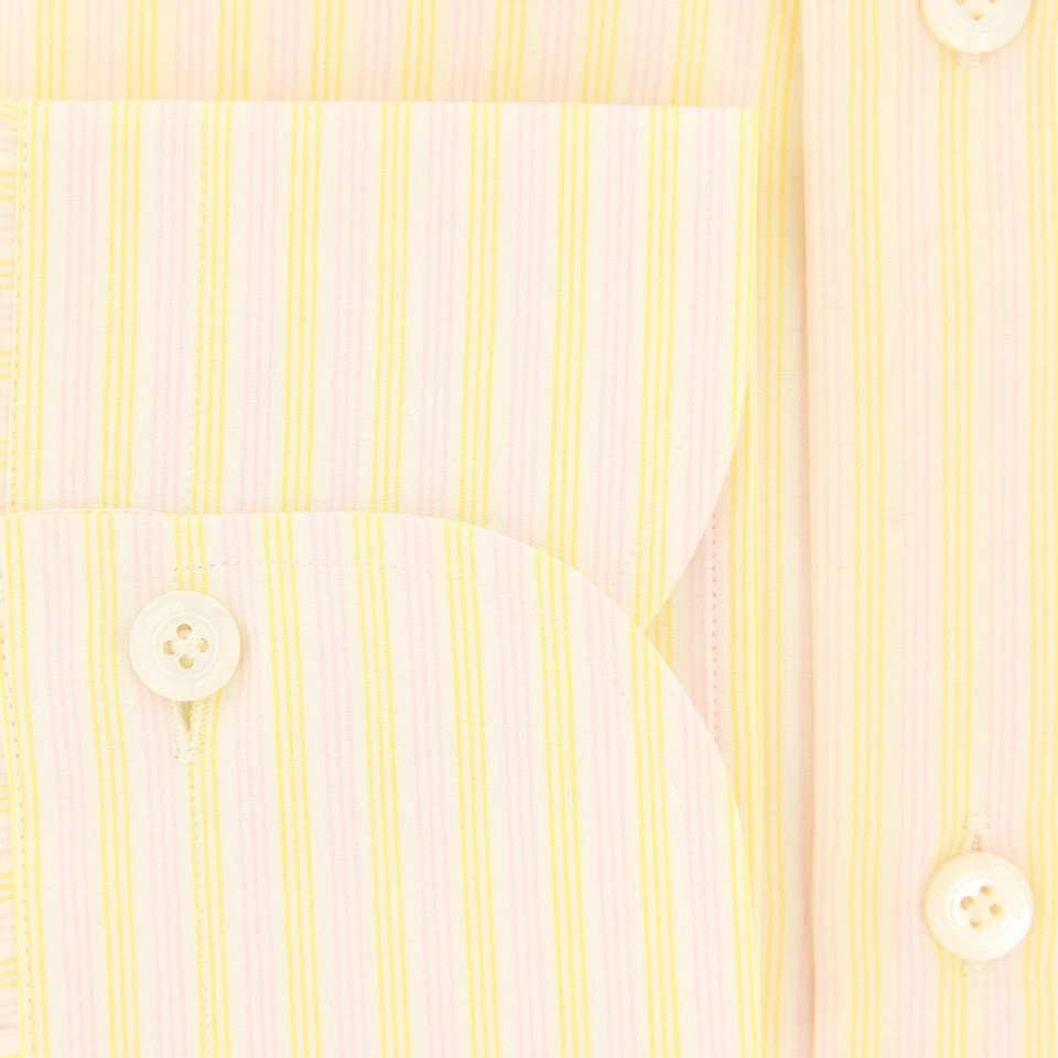 Camisa a Rayas Amarillas Finamore Napoli - Delgada - (201803158) Foto 3 de 4