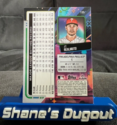 2024 Topps Chrome Cosmic J.T. Realmuto Aqua Equinox Refractor /199