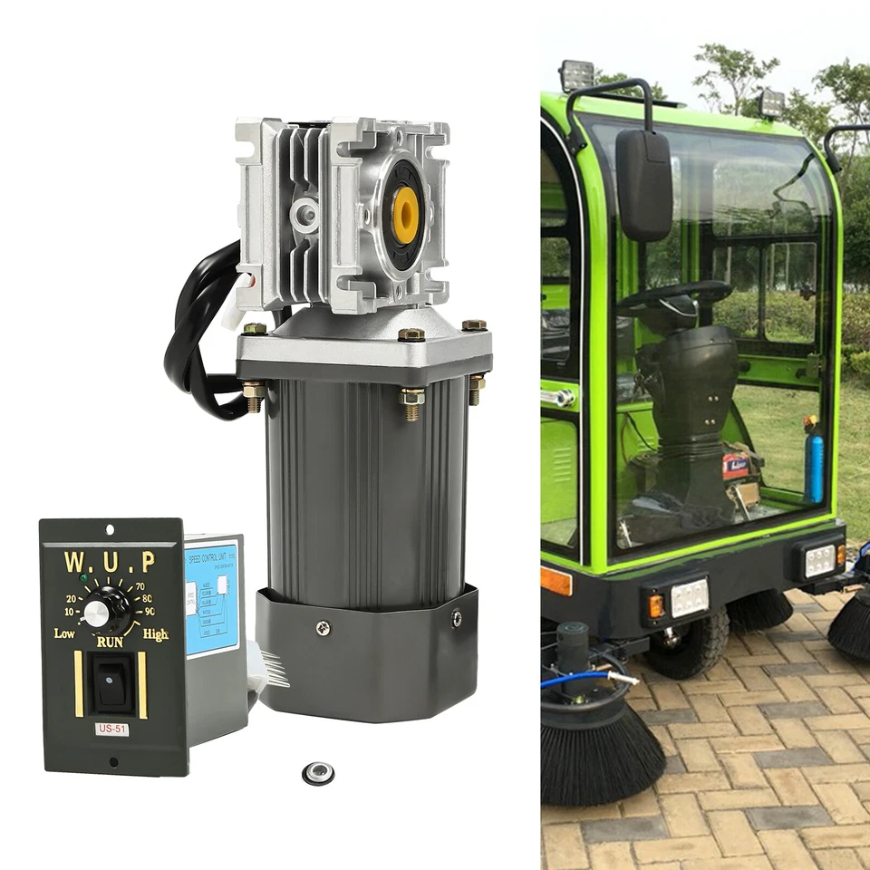 Worm Gear Motor 120W AC 110V Speed Controller Industrial Gearbox Electric RV30 - Image 2 of 4